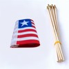 TSMD Liberia Stick Flag Liberian Small Mini Handheld Flags,5x8 Inch,12