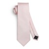 HISDERN Men's Wedding Ties and Pocket Square Tie Clip Set