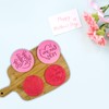 PTaizjjz 2PCS Mother's Day Cookie Stamp Cookie Cutters,Happy Mother's Day,I