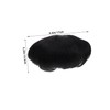 SAFIGLE Men Black Hair Wig Realistic Human Hair Topper for
