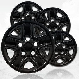 Upgrade Your Auto 18" 4pc Gloss Black Wheel Skins (Set of 4) for Toyota Tundra 2007-2021