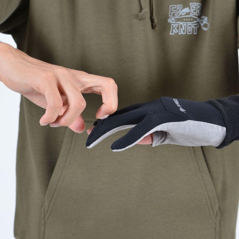 Free Knot Y4622-L-90 Photoelectric FOURON Sheepback Gloves, 3 Cuts, L,