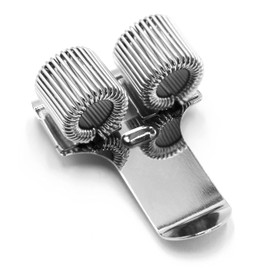 Ashton and Wright - Double Metal Pen Holder with Pocket Clip - Ideal for Doctors, Nurses, Pilots - [Pack of 3] - Silver