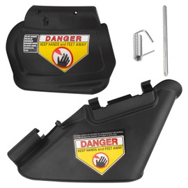 MWEDP 731-07131 987-02516A Side Discharge Chute & Hinged Mulch Plug Compatible with MTD Craftsman 21" Hand Pushed Lawn Mower, Fits TB110, TB130, TB200, TB230.