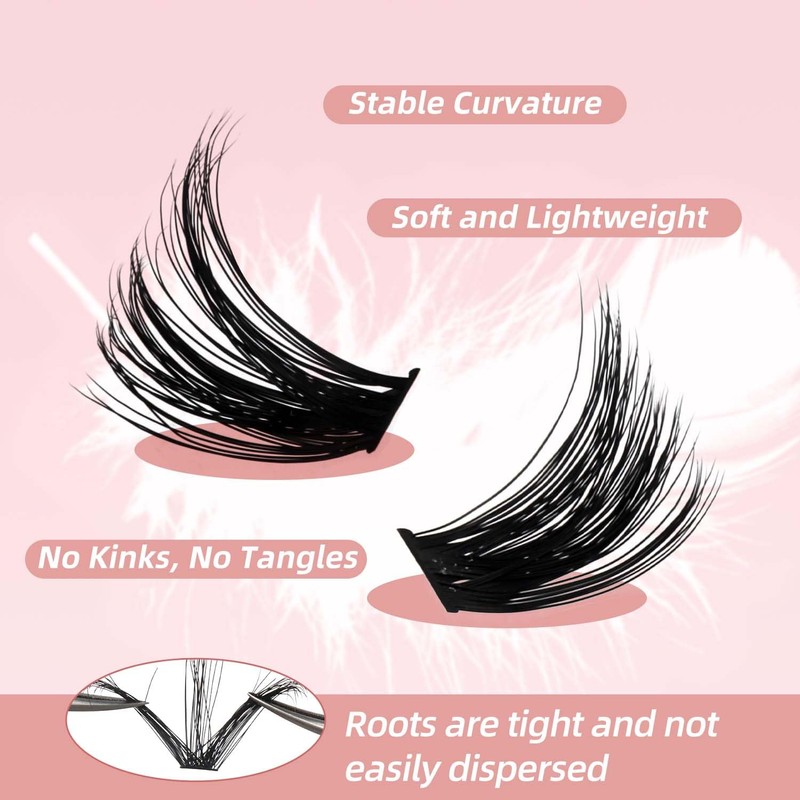 FADVAN Custom Eyelash Extension Kit False Eyelashes Curl D with