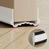 Door Draft Stopper & Soundproofing Seal for Cold Protection Door Gap Seal White 2ea