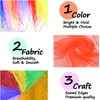 zukent Pack of 12 Colourful Chiffon Cloths, Dance Cloths, Silk