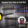 WORKPRO Magnetic Screwdriver Organizer and Wrench Organizer, Aluminum Rail Magnetic