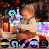12 Pulseras Elásticas De Neón Luz Led Para Fiestas Batucada