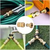 SICILAMIU Garden Hose Quick Connector, Solid Brass 3/4 inch GHT
