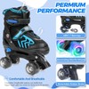 HXWY Kids Roller Skates for Boys Girls Child, Adjustable 4