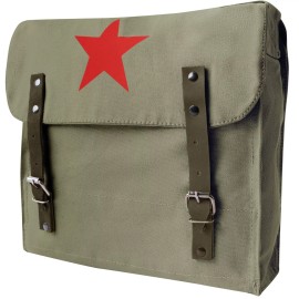 Rothco Vintage Olive Drab Canvas Medic Red Star Military Army Style Shoulder Bag