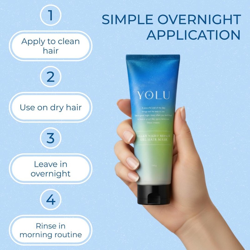 YOLU | Hair Mask Relax Night Repair Tuberose Gel Hair