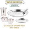 Vanacara 28 Piece Stainless Steel Dinnerware set for 4, Stylish