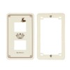 OHM HS-UU02 00-4696 OHM Fashion Plate Rabbit 2-Gang Switch Cover