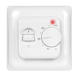 Mi-Heat MST1 Flush-Mounted Room Thermostat with Floor Sensor, White, Thermostat for Electric Underfloor Heating
