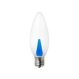 ELPA LDC1CB-G-E17-G329 LED Decorative Light Bulb, 17mm Diameter, Clear Blue