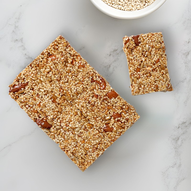 Honey Nut & Seed Crunch Brittle, 1 Pound Bulk Bag,