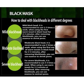 BIOAQUA Blackhead Remover Black Spots Facial Mask Nose Acne Purifying Peel Off Bamboo Charcoal Deeply Cleanses Pores Face Skin 60g / 2.11oz
