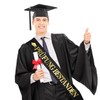 QIMMU Exam Passed Sash, Graduate Hat, Academic Hat, Bachelor Graduation