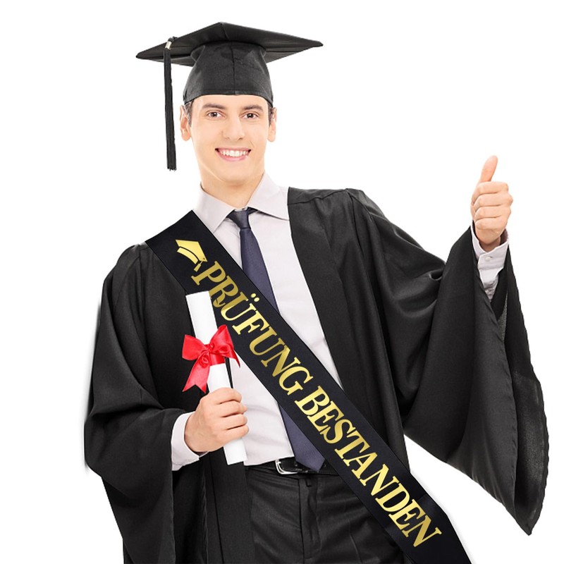 QIMMU Exam Passed Sash, Graduate Hat, Academic Hat, Bachelor Graduation