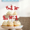 24 piezas de decoración para cupcakes de primer cumpleaños con