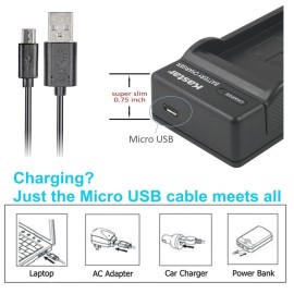 Kastar LPE17 SLIM USB Charger for Canon EOS M3, 750D, 760D, 8000D  Kiss X8i