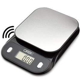 Talking Kitchen Scales - Big Numbers with Clear Loud Voice North American Accent (Black)