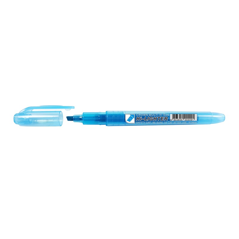 CROWN H-500 Highlighter Pens Chisel Tip Slim Highlighters - Pack