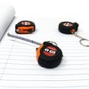 6 Pieces 1m/3ft Mini Keychain Portable Retractable Steel Tape Metric/Inch