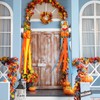 NOVWANG 2 Pcs Fall Windsocks, Scarecrows Pumpkins Wind Socks Autumn