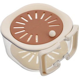 fruit drainer container,2 in 1 draining and preservation basket，fruit washing bowl with strainer，fruit drainer container with handle，Suitable for Washing Fruits and Vegetables6.1in (Grey)