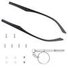 1 Pair Black TR90 Plastic Frame Eyeglass Arms Single Teeth