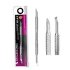 STALEKS PRO Expert 90/4.2 Inclined Cuticle Pusher + Curved Cleanser