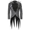 Jack Costume Nightmare Cosplay Stripe Jacket Pants with Bowtie 3XL