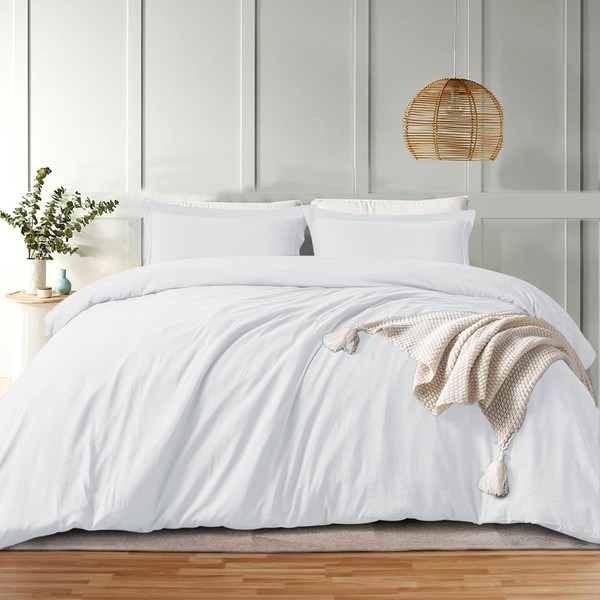 MOONLIGHT20015 White Duvet Cover Full Size - 1 Duvet Cover