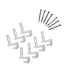 ClosetMaid 56610 Pre-Loaded Wall Clips, White 7-Pack