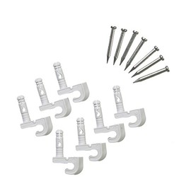 ClosetMaid 56610 Pre-Loaded Wall Clips, White 7-Pack