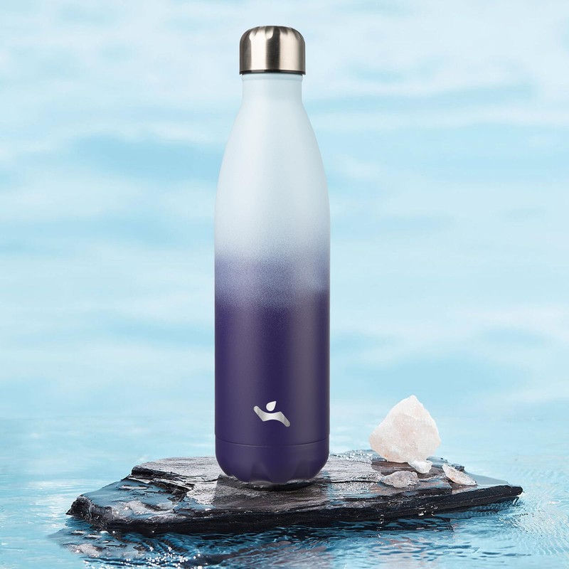 Konokyo Insulated Water Bottles,25 oz Double Wall Stainless Steel Vacumm