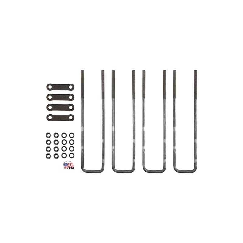 Buyers Products UB623520 20" Square Bend U-Bolt Kit, 4 Complete