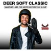 Hugger Men's Lined Gauntlet Water Resistant Leather Motorcycle Riding Gloves