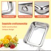 ROSSETTO Casserole Dish Stainless Steel Rectangular Small Baking Dish with