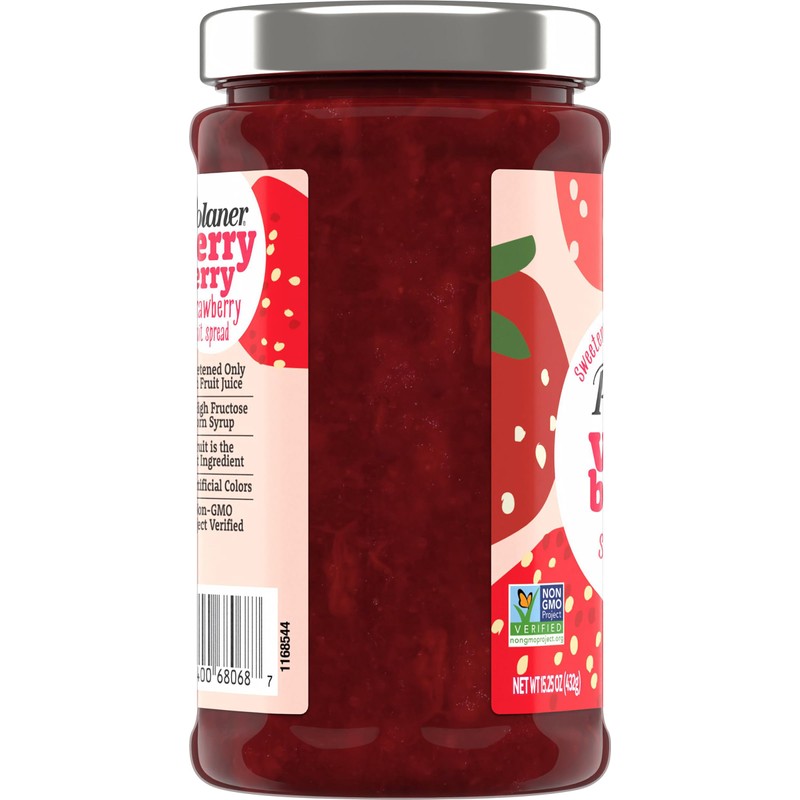 Polaner Verry Berry Fruit Spread, Strawberry, 15.25 Ounce