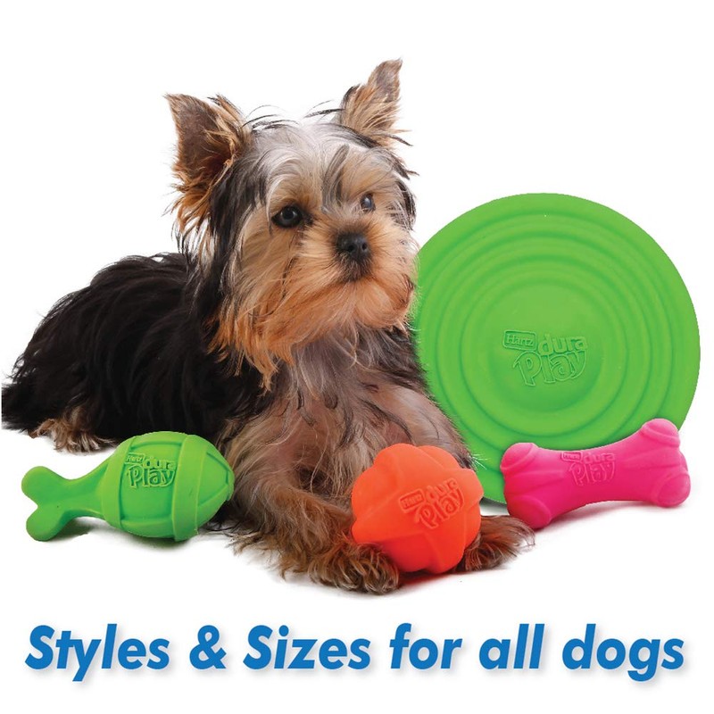 Hartz Dura Play Bacon Scented Rocket Dog Toy, Medium (