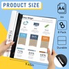 8 Pack Report Covers, COIDEA Report Covers with 3-Prong Fasteners,