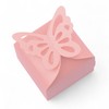 AKORD Butterfly Wedding Favour Boxes Candy Gift Boxes 30pcs (Pink)