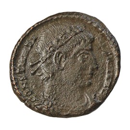 First Christmas - One Roman Bronze Coin from the Time of Constantine the Great