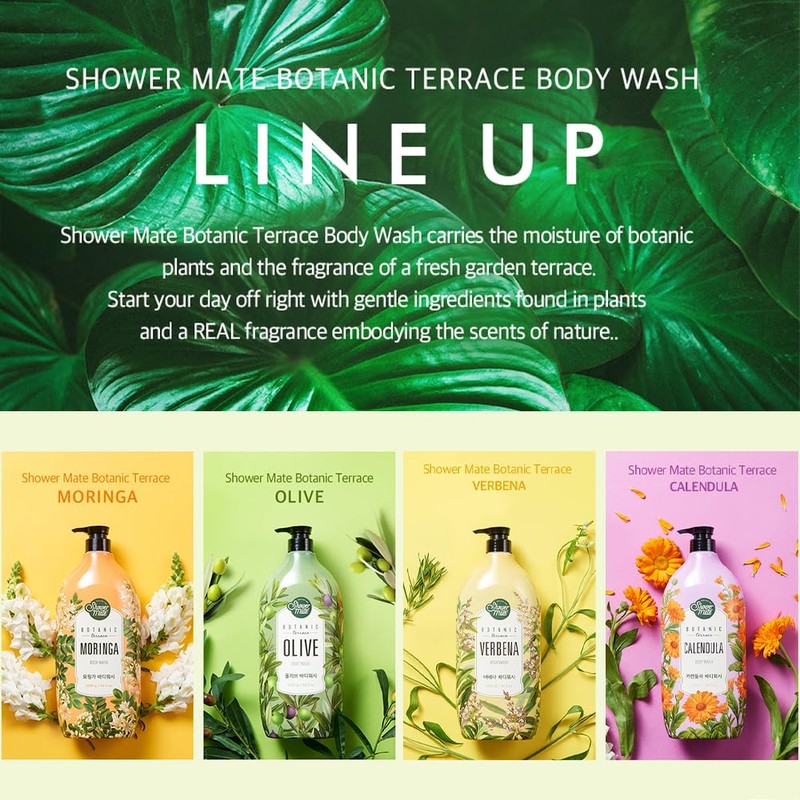 SHOWERMATE Botanic Body Wash 42.3 fl oz, 1.2 kg (Moringa)