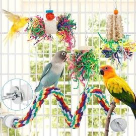 Unbranded Bird Toys Bird Shredding Foraging Toys Parakeet Toy Chewing Hanging Toy Bird Shr