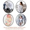 Genius Supply Baby Swaddle Blankets, Bamboo Muslin Cotton, 47"x43", Soft,